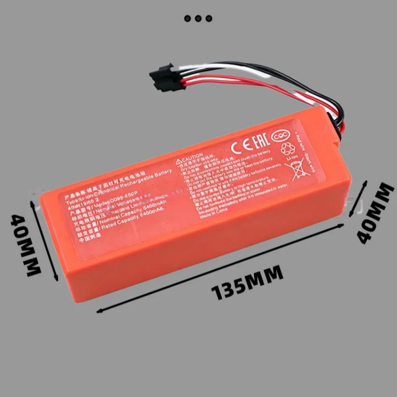 14.4V 5600mAh Robot Vacuum Cleaner Battery for Mijia Self‑Washing Robot Vacuum and Mop PRO/2PRO MJSTP MJSTS1 MJST1S