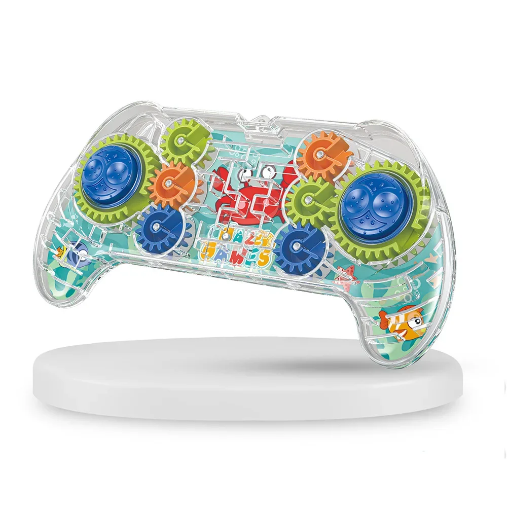 クリエイティブ迷路ディスクゲームパッド 3D パズル迷路ギア迷路ゲームモンテッソーリ教育玩具男の子女の子のための誕生日プレゼント