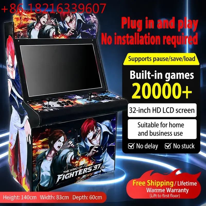 Moonlight Treasure Box Large Game Console King of Fighters 97 Desktop Nostalgic Dual Arcade Joystick Fighting Coin