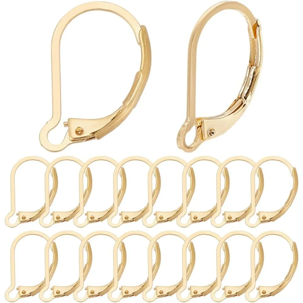 

Earring Hooks French Dangle Earwires 80Pcs Leverback Earwires Stainless Steel Earring Clasps Hooks Connector Jump Rings