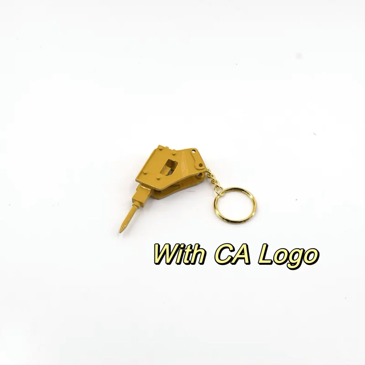 5P8500 8H5306 For Excavator Heavy Equipment Keychain F0002 Ignition Key with Bucket Key Chain