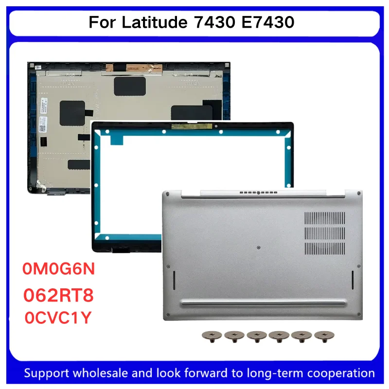 New For Kailxuling Latitude 7430 E7430 LCD Back Cover/Front Bezel /Bottom Cover/ A B D Shell/ 0CVC1Y/ 0M0G6N/ 062RT8/095W6V