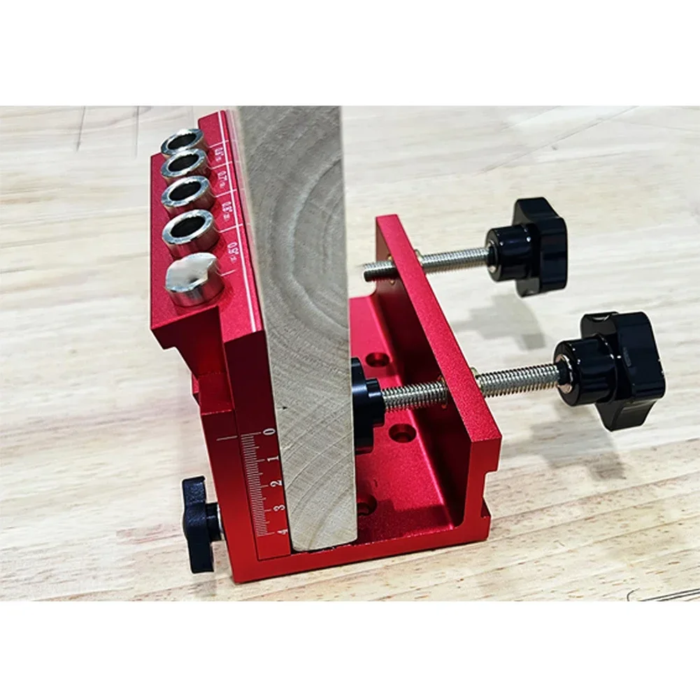 

Adjustable Dowel Hole Guide Woodworking Machinery Part Adjustable Drill Guide Drilling Locator Adjustable Dowel Depth