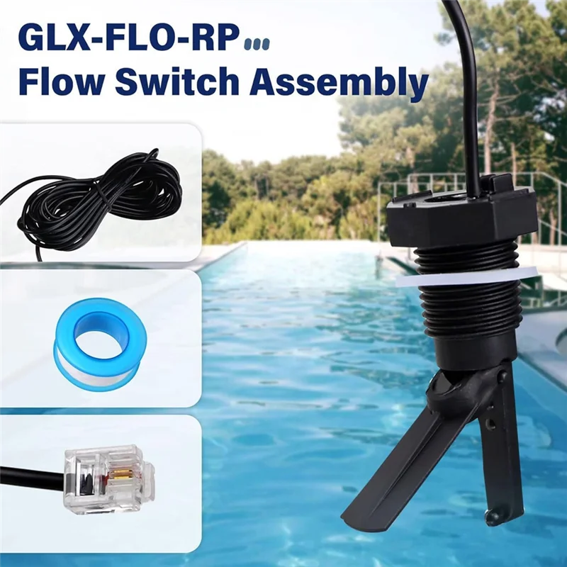 

Flow Switch Assembly Replacement Kit For Hayward/Goldline Aquarite Salt Systems, Flow Sensor With Hayward Salt Cell-AA70