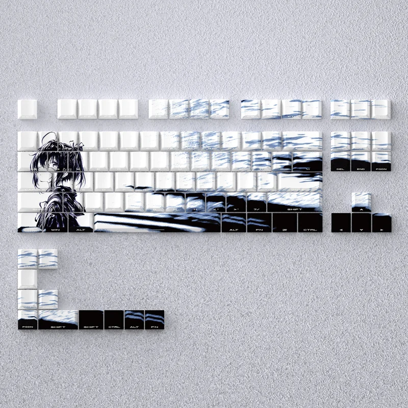 2025 الحب، Chunibyo والأوهام الأخرى تاكاناشي ريكا شخصية keycap الرسوم المتحركة موضوع keycap الكرز الميكانيكية لوحة المفاتيح مفتاح كاب