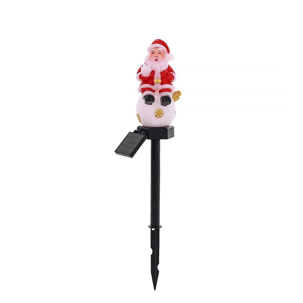 Solar Powered Christmas Solar Light Santa Claus Snowman Lawn Landscape Festive Lights Christmas Tree Waterproof