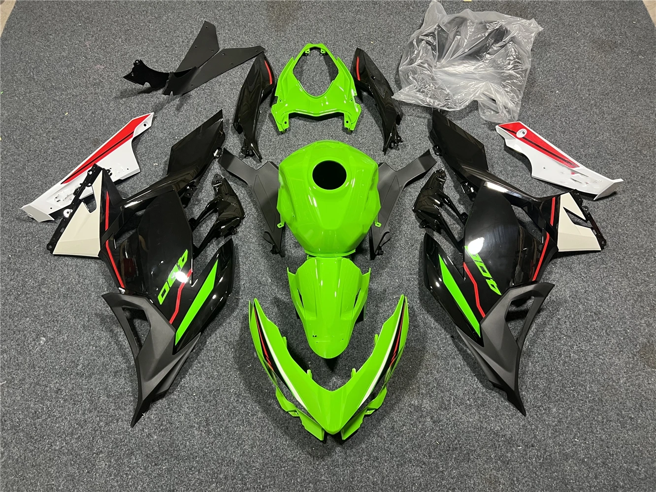 

Motorcycle Fairing Set Body Kit Plastic For NINJA 400 NINJA400 EX400 2018-2019 2020 2021 2022 Accessories Bodywork Cowl Black g