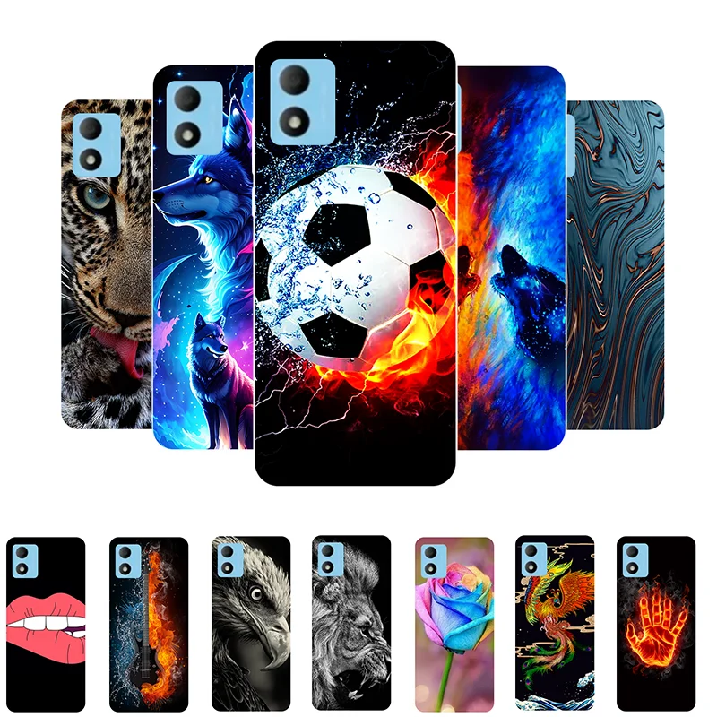 For TCL 305i 5164D Case Football Silicone TPU Soft Back Cases For TCL 305i Phone Cover TCL305i 305 i 6.52