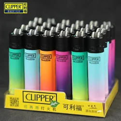 Clipper Lighter Original Grinding Wheel Butane Gas Lighter Open Flame Igniter Smoking Accessories Ignition Gadgets Box Wholesale