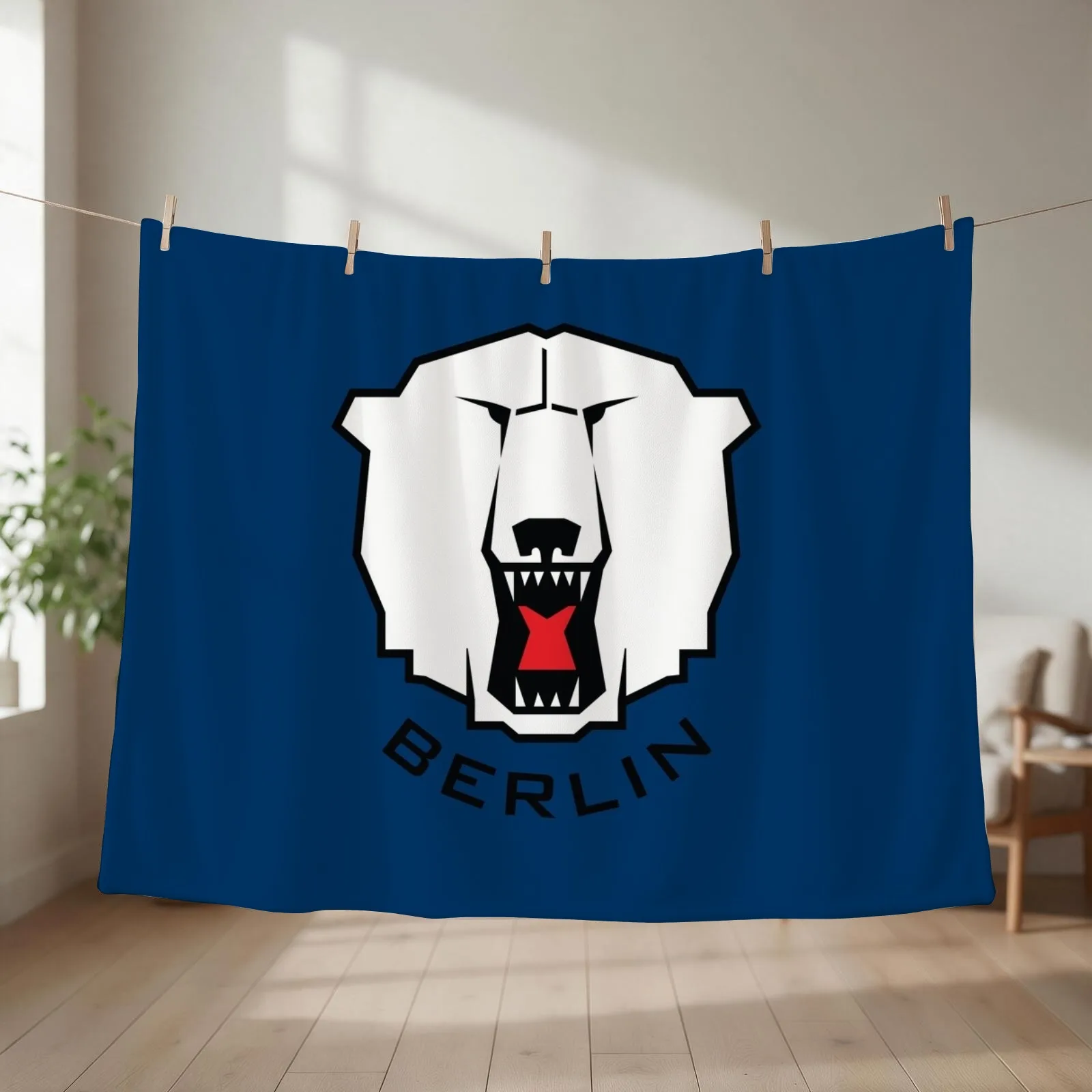 Eisb?ren Berlin 003366 logo Throw Blanket Soft Beds For Baby Winter beds Soft Plaid Blankets