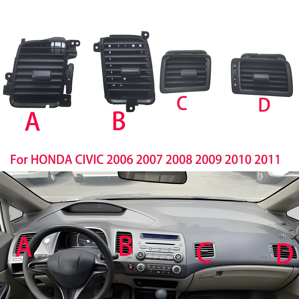 

2/4PCS Original accessories AC Air Conditioner Vent Outlet For HONDA CIVIC 2006 -2011 Car Styling Air Conditioning Grille Outlet