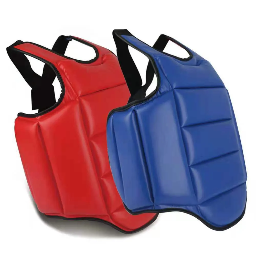 

Soft Training Uniform for Taekwondo Target Foam Boxing Equipment Karate Uniform Chest Guard Belt Vest Unisex Red/Blue/Black/Gray