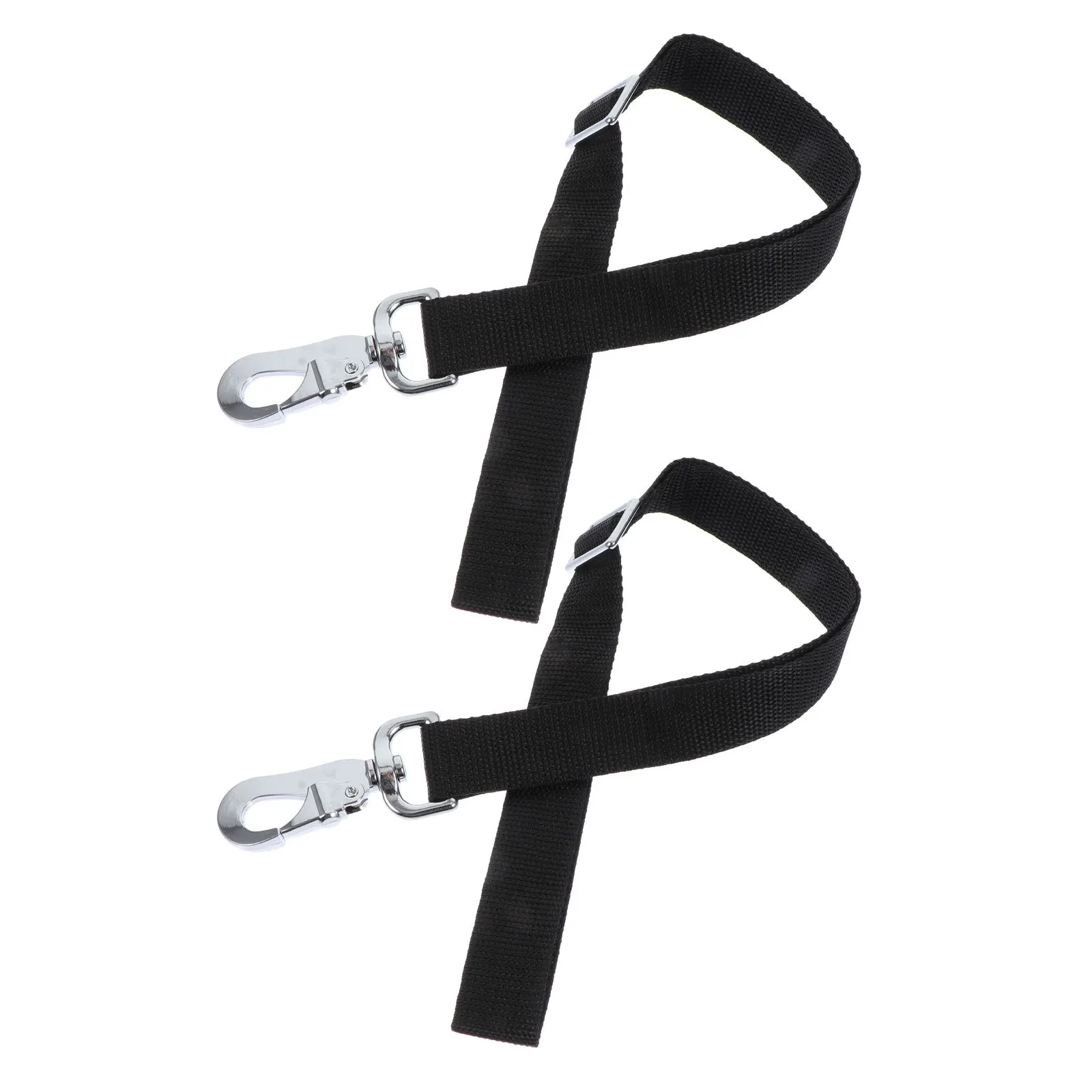 2 قطعة حبل تثبيت قوي قابل للتعديل لدلو الماء للحصان معلق مستلزمات المزرعة المستقرة في الهواء الطلق تغذية دلو شماعات سوداء