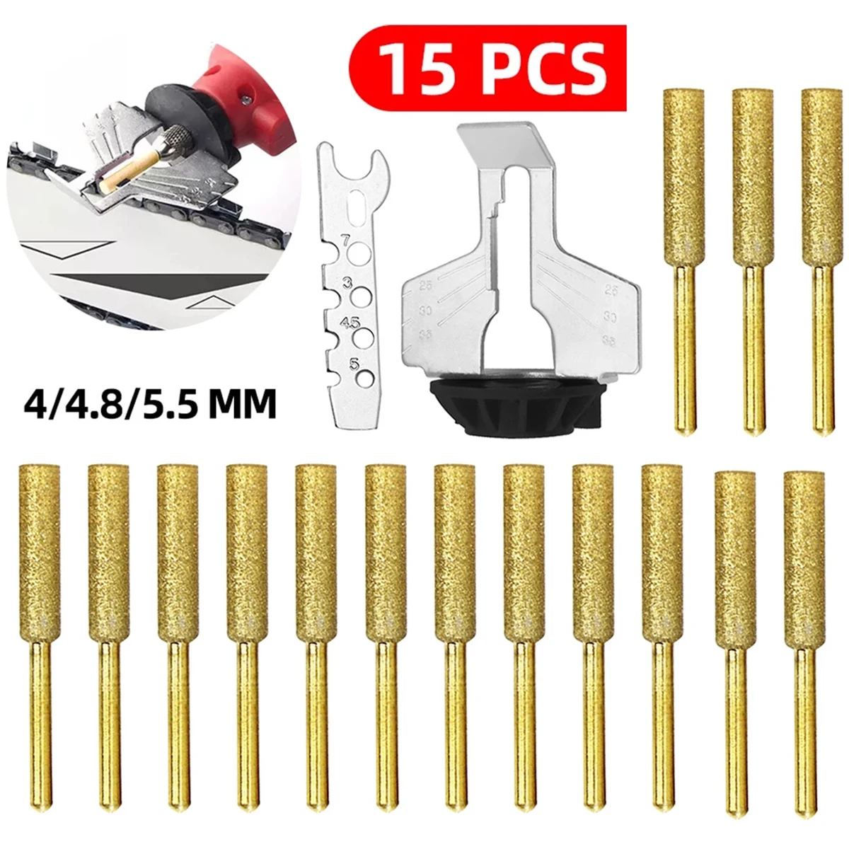 Testa di punta diamantata per fresa rotativa a cilindro Testa di frese da taglio resistente all'usura Accessori per utensili rotanti per la lavorazione del legno