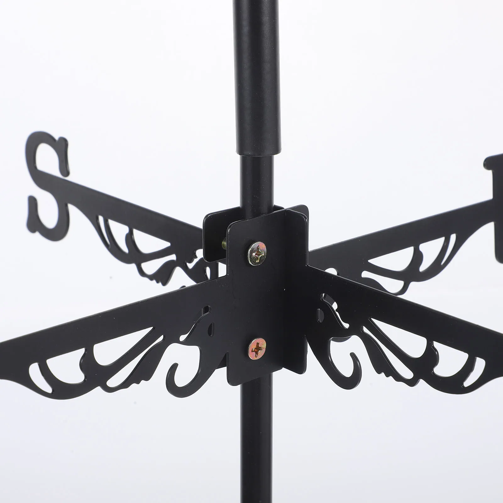 

Cat Weathervane Yard Decor Stainless Steel Wind Direction Indicator Roof Bracket Accessories Black Steel Mount Metal Garden