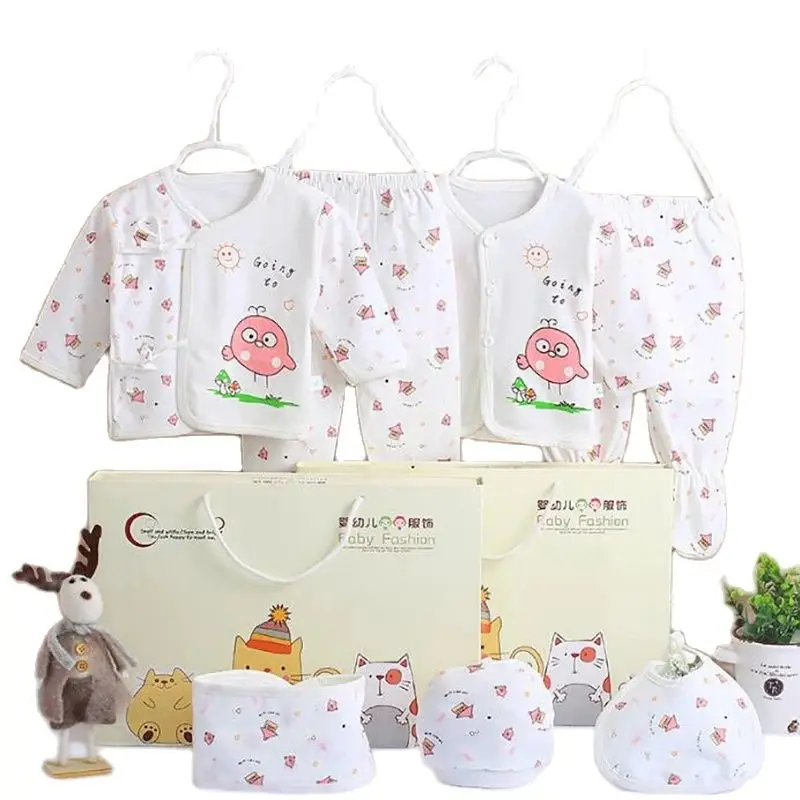 0-3 Months Infant Clothing Set Cotton Newborn Boys Baby for Girls Print Girl Suits