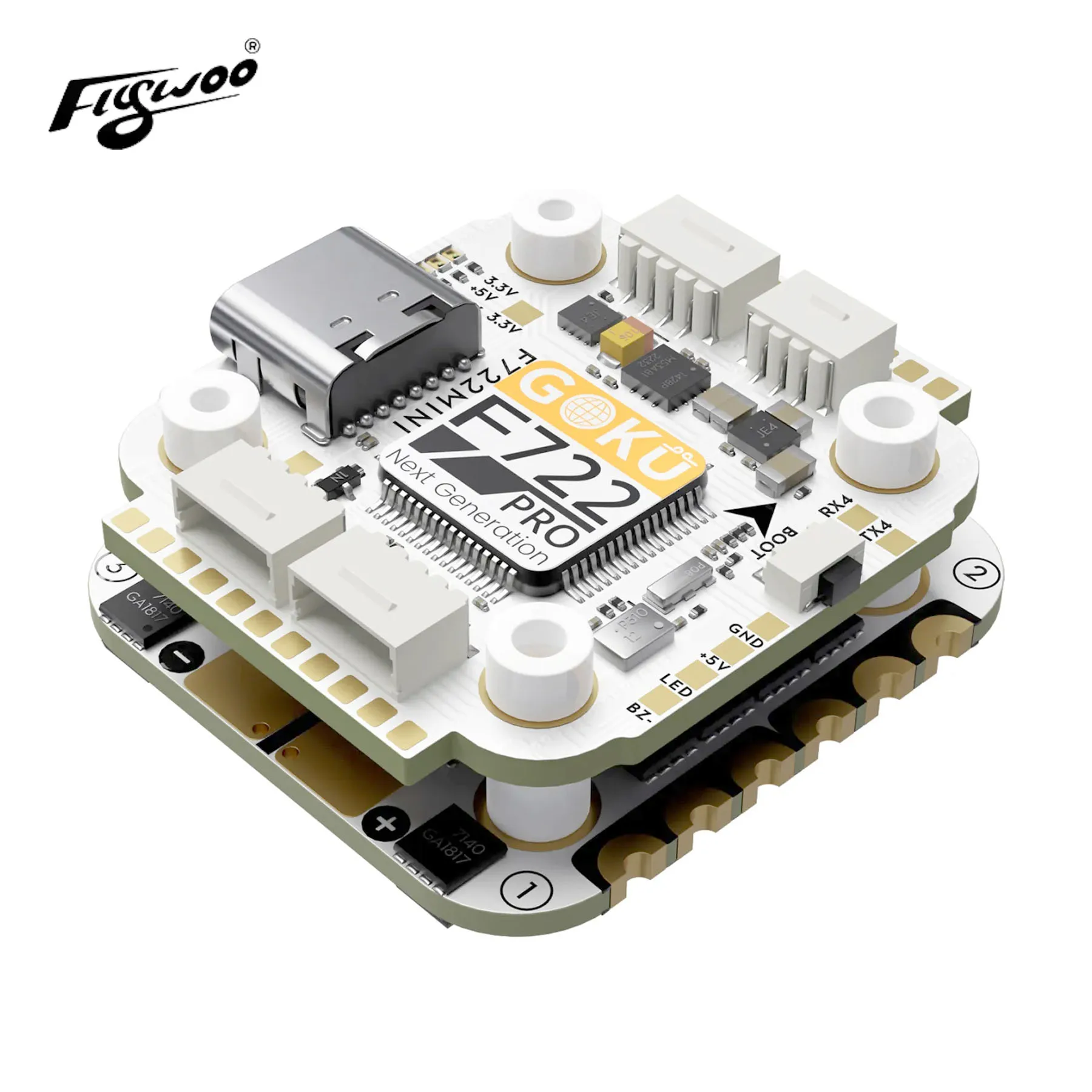 

Flywoo GOKU F722 Pro Mini V2 45A 32Bit 128K 20X20 Stack F7 Flight Controller BL32 128K 2-6S 45A ESC For FPV Drone RC Quadcopter