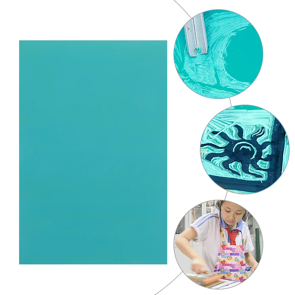 6 Pcs Plastic Board Engraving Kids Tools for Carving Toys Printmaking Plates Child