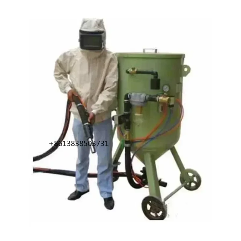 Hot Sale Mobile Sandblasting Portable Rust Removal And Sandblasting Machine Sand Blasting Machine Wet Dry Sandblaster Equipment