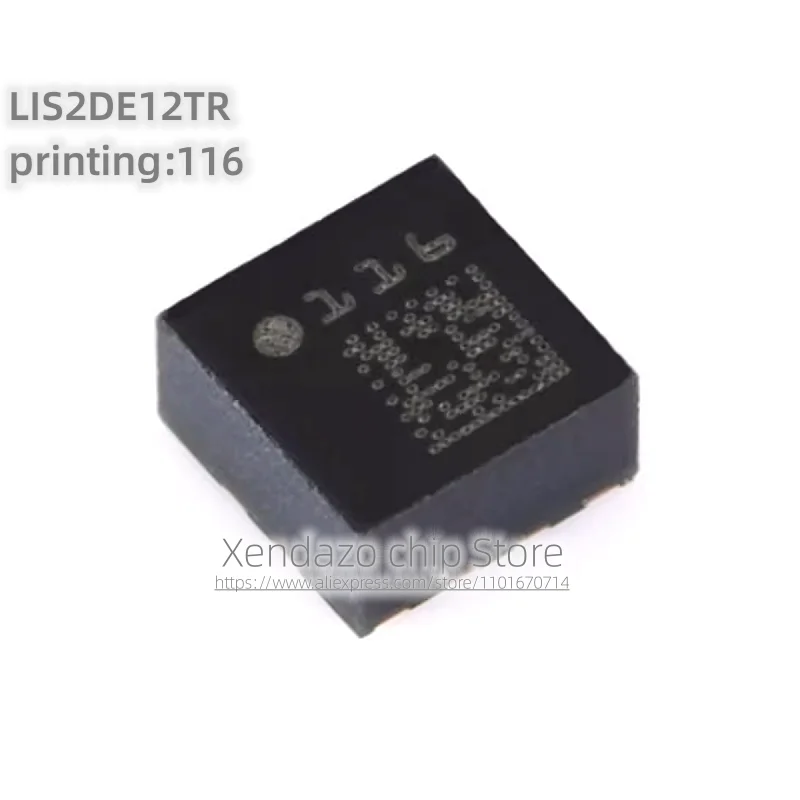 10pcs/lot LIS2DE12TR printing 116 LGA-12 package Original genuine 3-axis MEMS accelerometer motion sensor chip