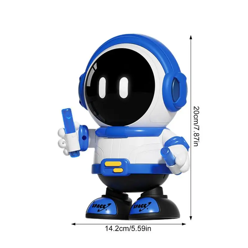 Robot Toys For Kids Astronaut Shape Rechargeable Dancing Robot With Lights Educational Multifunctional Toy Robot With Music