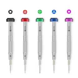 2UUL Precise Magnetic Screwdriver 5-Point 0.8 Convex Cross HEX T2 Phillips 1.5 Y-Type 0.6 For IPhone Android Repair Tool