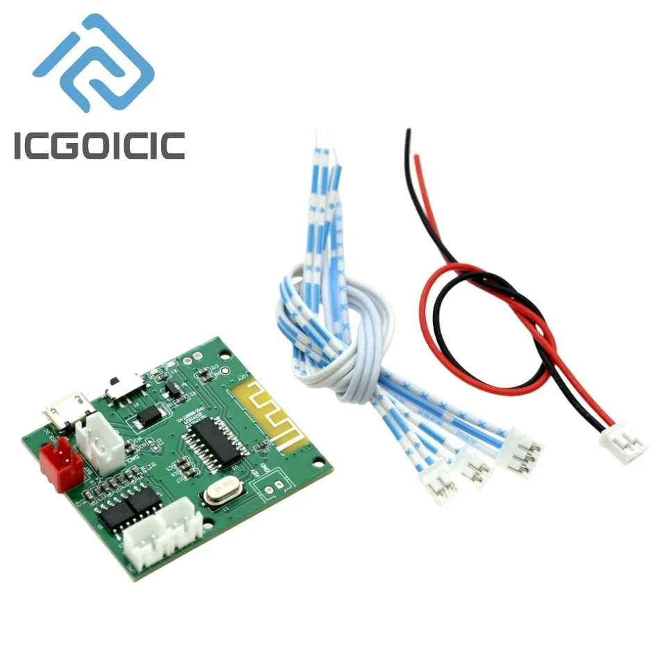 Bluetooth-Audiomodul mit Stereoverstärker – 3 W + 3 W Ausgang, 3,7 V Batterieeingang, Micro-USB-Stromversorgung für DIY-Lautsprecher-Kits