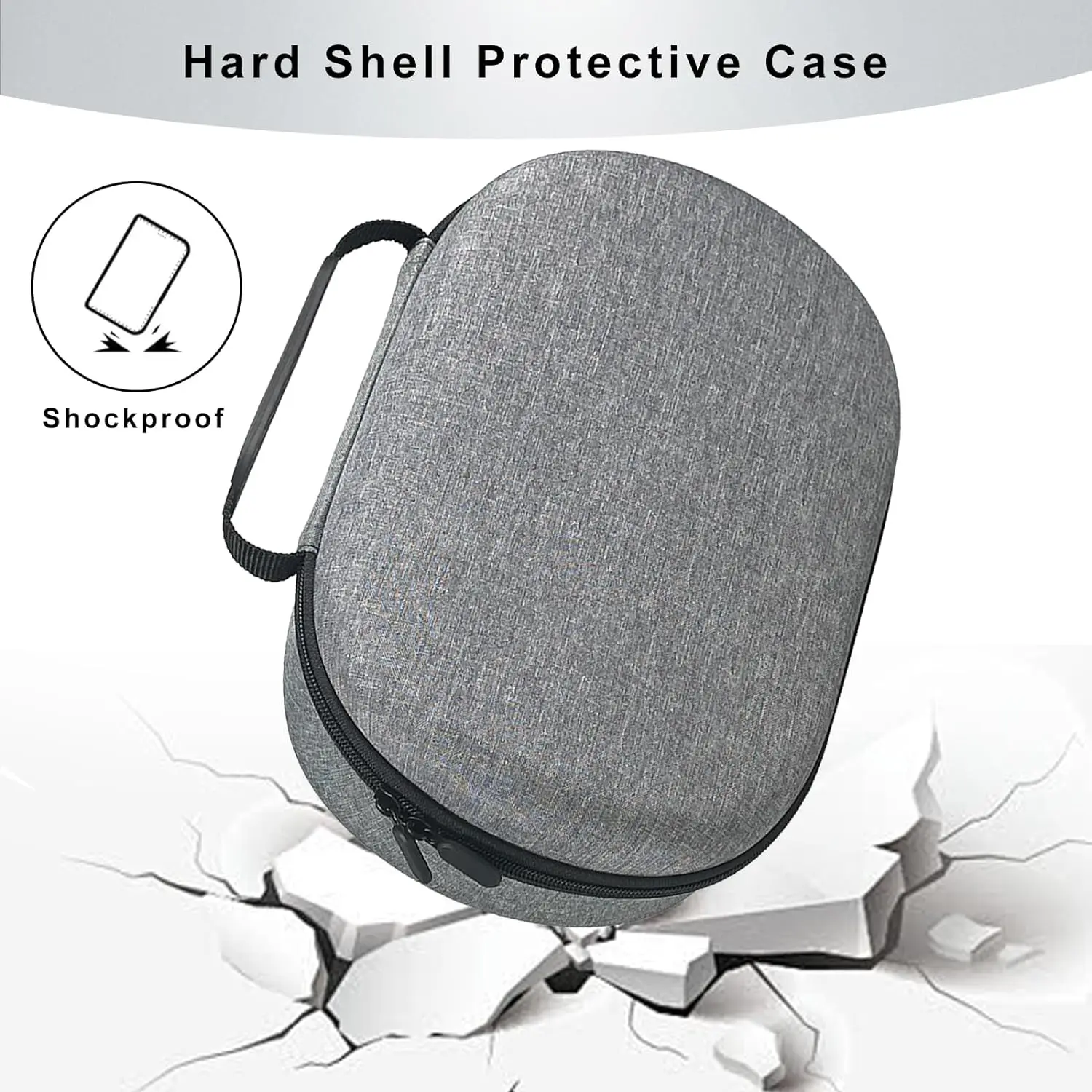 Bolsa de armazenamento portátil para Vision Pro VR Headset, Travel Carrying Case, bolsa dura à prova de choque para acessórios Vision Pro