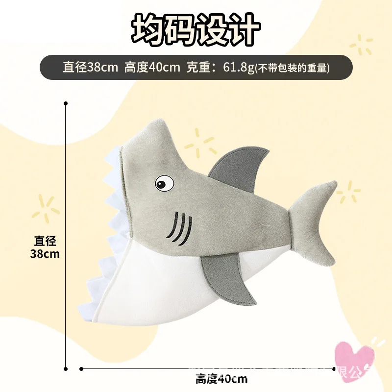 Halloween tubarão chapéu simulação tubarão chapelaria decoração desempenho prop dos desenhos animados chapéu de halloween cosplay chapéu