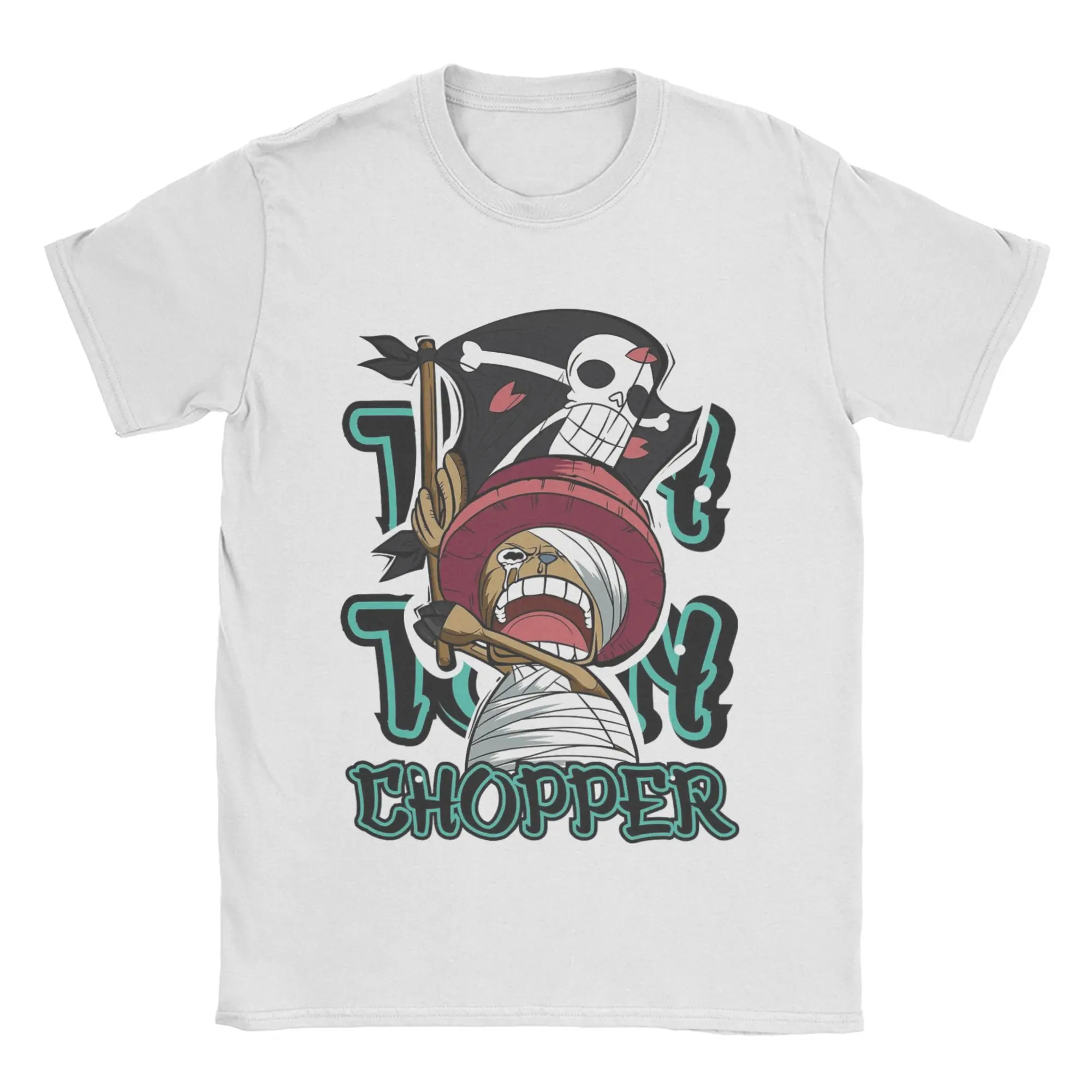 Camisetas Tony Tony Chopper para homens e mulheres, camisetas engraçadas 100% algodão, gola redonda, manga curta, roupas plus size