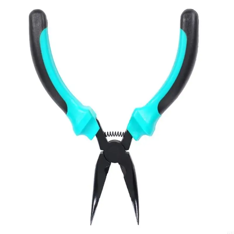 

L74C Professional Grade Jewelry Making Pliers Curved Nose Long Pliers Wire Cutter Multifunctional Beading Tool for Women