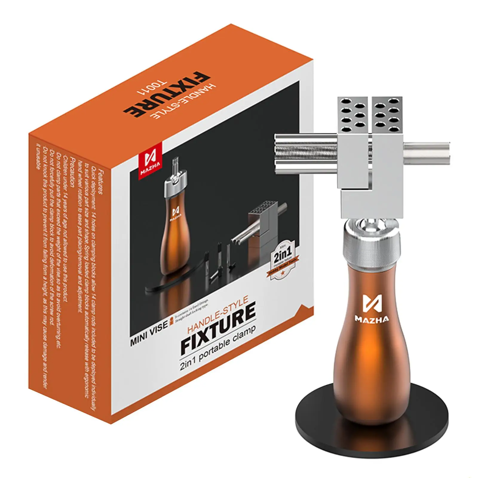 

Mini Vise Adjustable Angle Aluminum Alloy Hand Vise Miniature Workbench Vise for Carving Tool Sculpture Craft Watch Repairing
