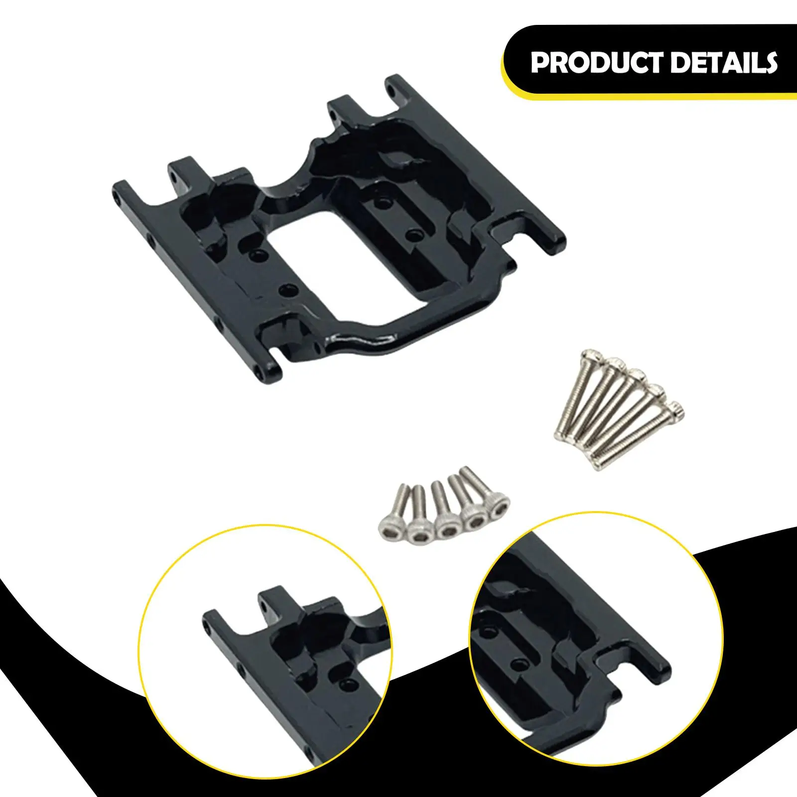 D110 1/24 스케일 RC 크롤러 자동차용 기어박스 베이스 6061 알루미늄 합금