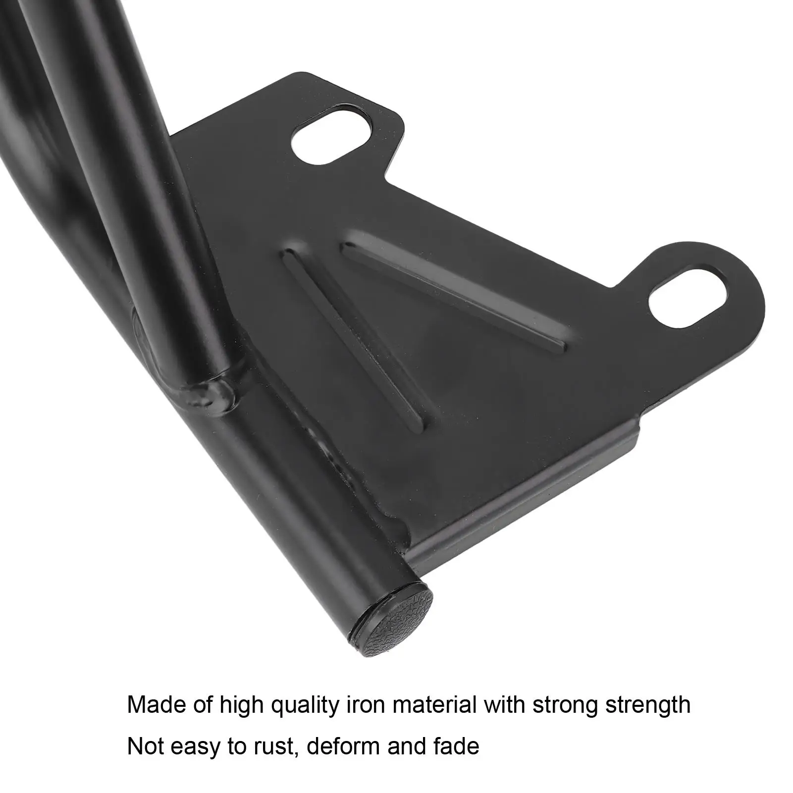 Motorcycle Luggage Support Topcase Carrier Rustproof Iron Handrail Clean Lines Anti Deform Black for motorbike Replacement for