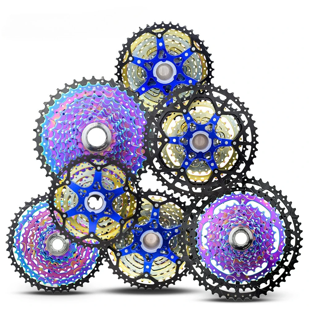 VG SPORTS 8/9/10/11/12 Speed Lightweight Colorful Mountain Bike Cassette Split Type MTB Accessories for Multi-Speed Drivetrain