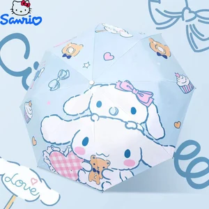 Sunrella de Sanrio Sunsidio UV Protección UV Sunny y lluvioso Cinnamoroll plegable Regalos de tela de parachoques de revestimiento negro automático 12 mejores ventas de la caja del iPad de Sanrio - №9