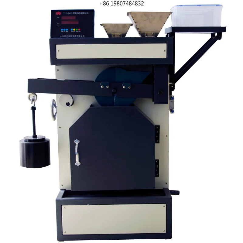 Polishing Process of Tires on Asphalt Testing Equipment Aggregate Accelerated Polishing Machine Simulating the