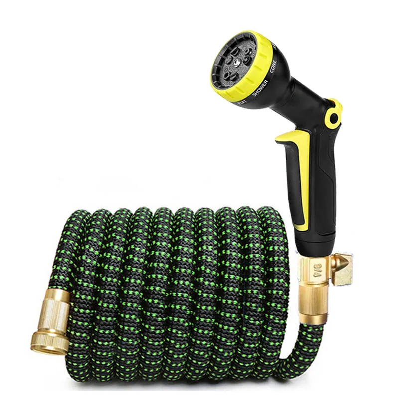 

Расширяемый садовый шланг, водяной пистолет для автомойки высокого давления, резиновый материал, выдвижной, легкий, не утягивающийся, герметичный дизайн для