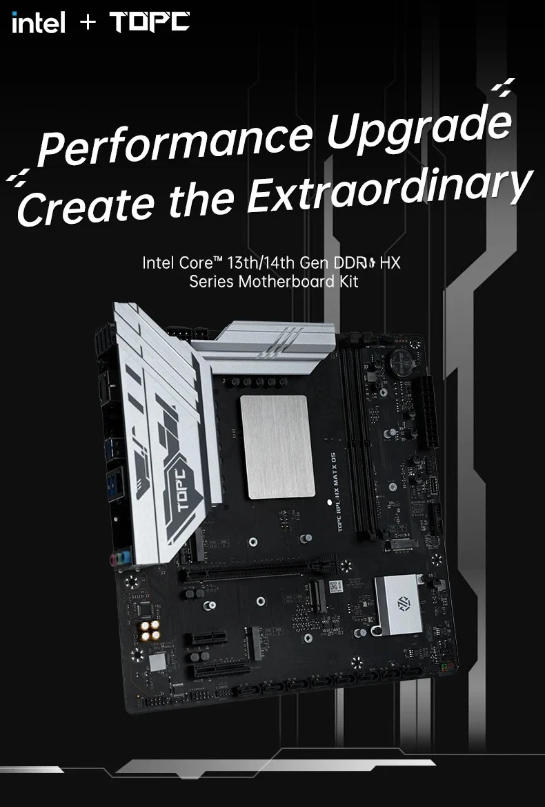 TOPC Intel Core 13th/14th Gen HX Series Motherboard DDR4 Gaming Motherboard OpenClaw 13980HX 13700HX 13850HX 14700HX 14900HX