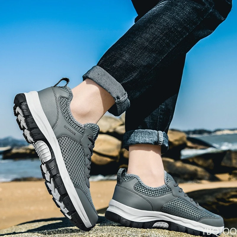 

Повседневная удобная мужская обувь большого размера, новая весенняя модная универсальная обувь, легкие дышащие кроссовки на открытом воздухе