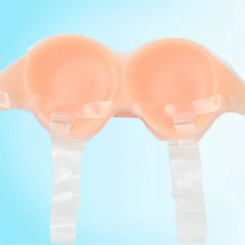 500 جرام 600 جرام 800 جرام 1000 جرام حجم A B C D كوب 36D 38D كوب حجم لينة كامل سيليكون أشكال الثدي مع الأشرطة حقا مثير الثدي للرجال #5