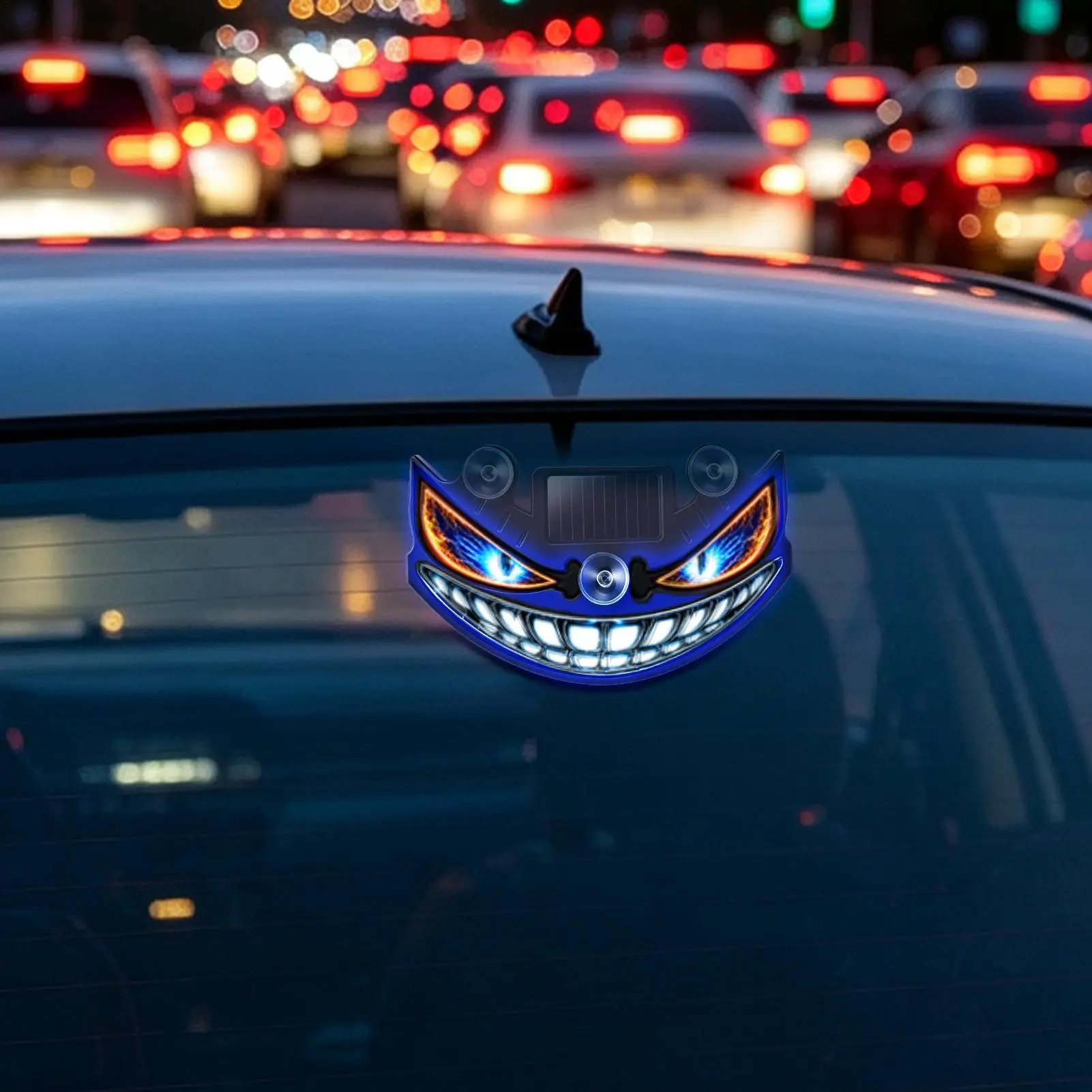 Eyes For Car Windshield USB Solar Powered Waterproof Sticker Wireless Led Windshield Eyes For RV Home Vehicles Holiday Birthday