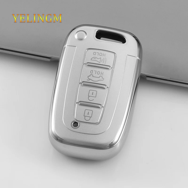 For Kia Hyundai EQUUS Optima K5 Forte Opirus Rohens Ix35 SOUL SORENTO MOHAVE Borrego 3/4 Buttons Shell Fob Car Key Case Cover