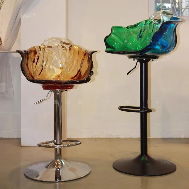 Tabourets de Bar de luxe design bureaux de réception d'accent chambre balcon tabourets de Bar esthétique relaxant Cadeira ensembles de meubles de jardin