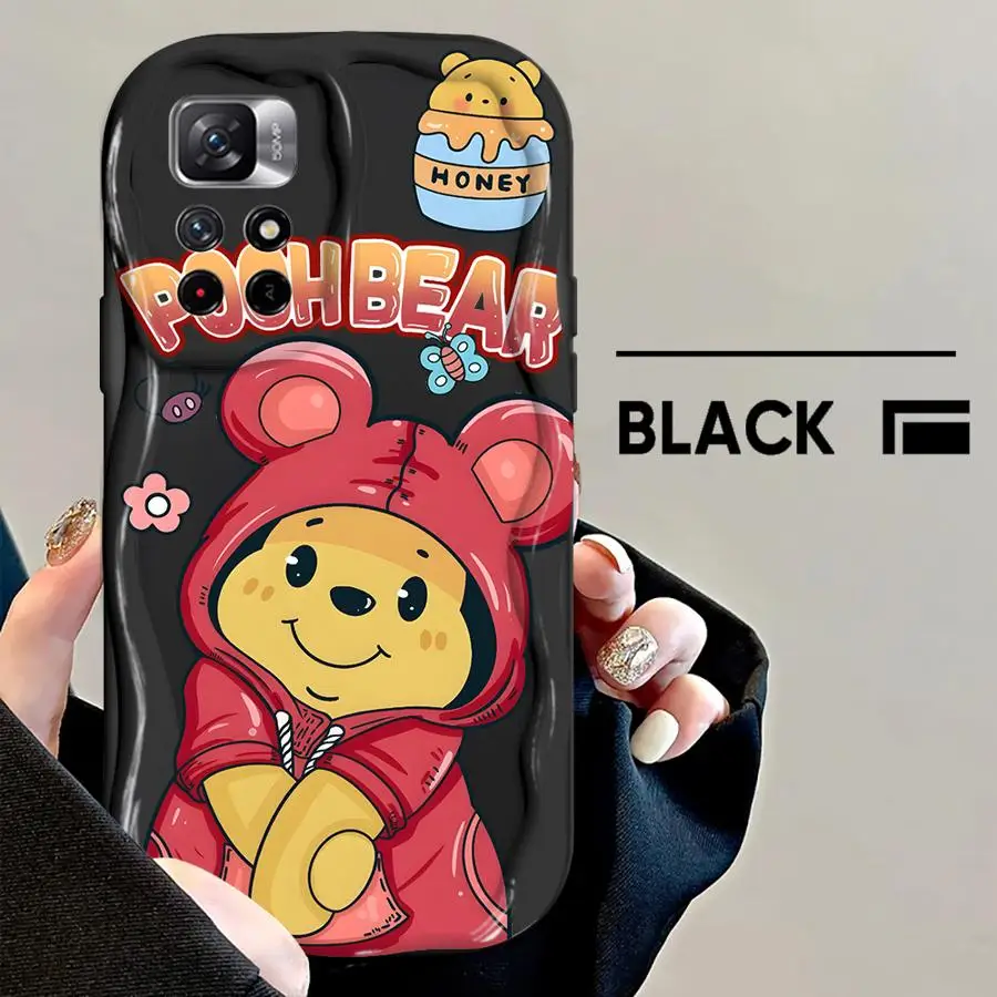 Xiaomi Poco X3 NFC X5 X3 Pro 소프트 Funda 투명 전화 커버 용 위니 푸우와 티거 케이스