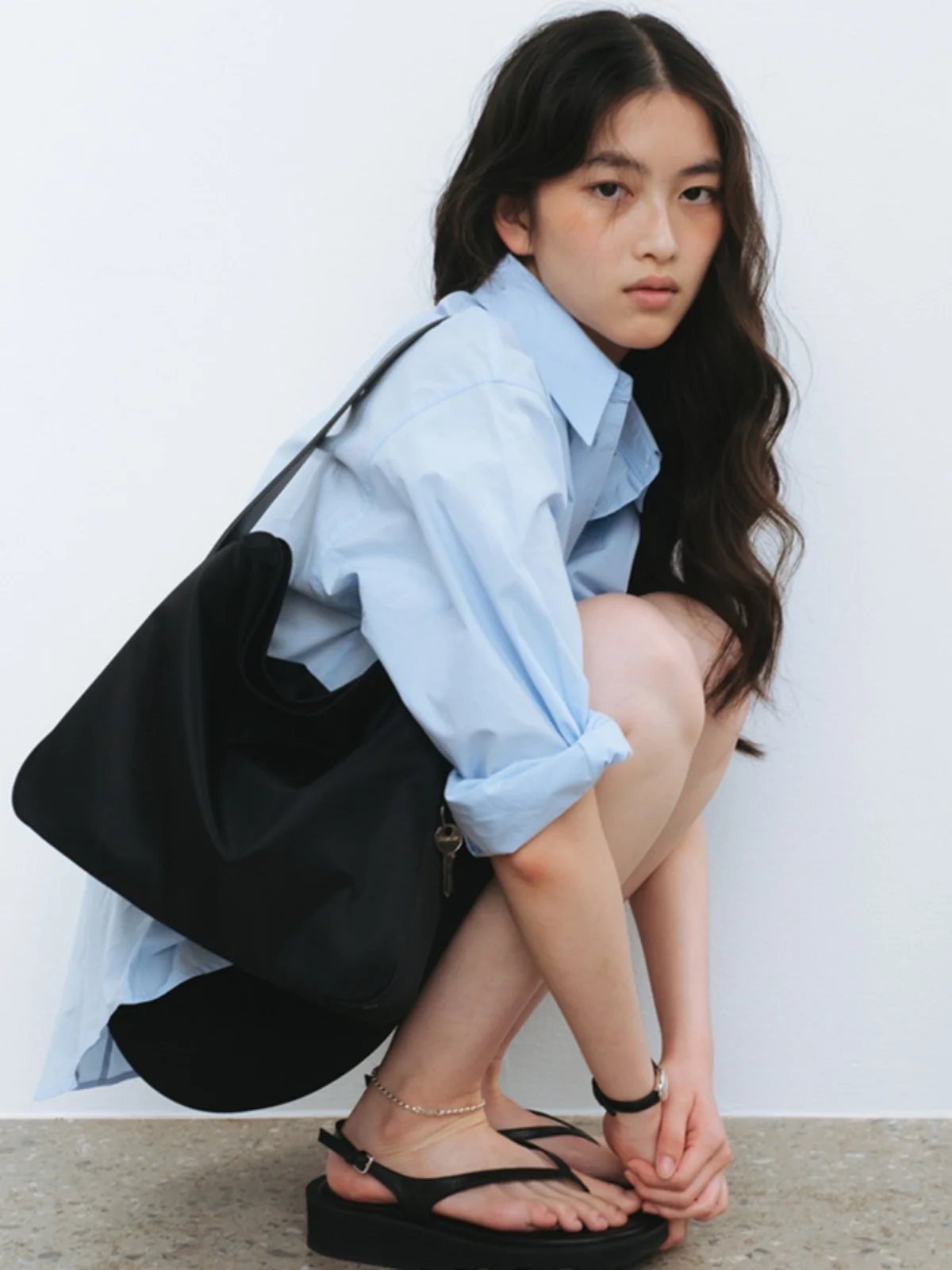 

Large Capaci Women's Handbag 2024 New Korean Sle Commuter Pure Color Single oulder Underarm Bag Faion Trend Daily Match