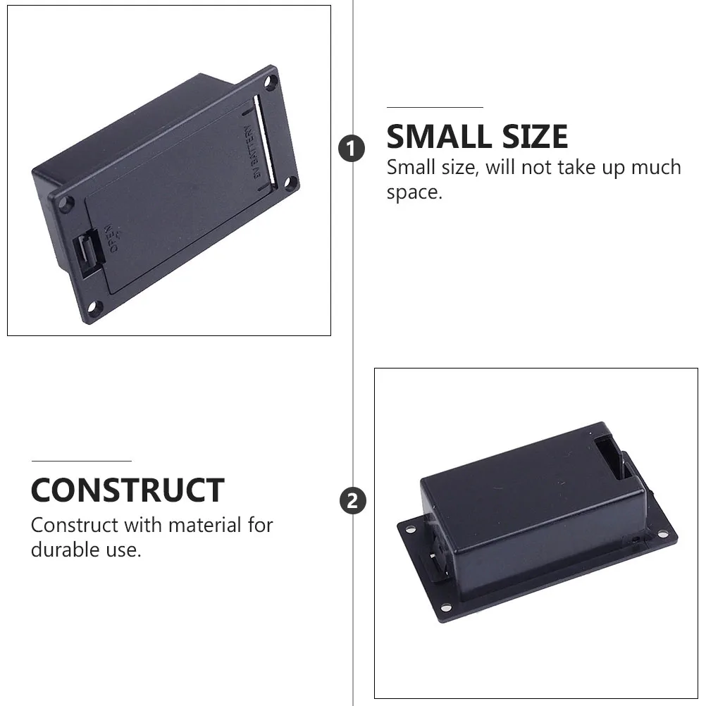 

2 Pcs Pickup Case Guitar Holder Bass Cover Active Compartment Synthetic Plastic Lightweight