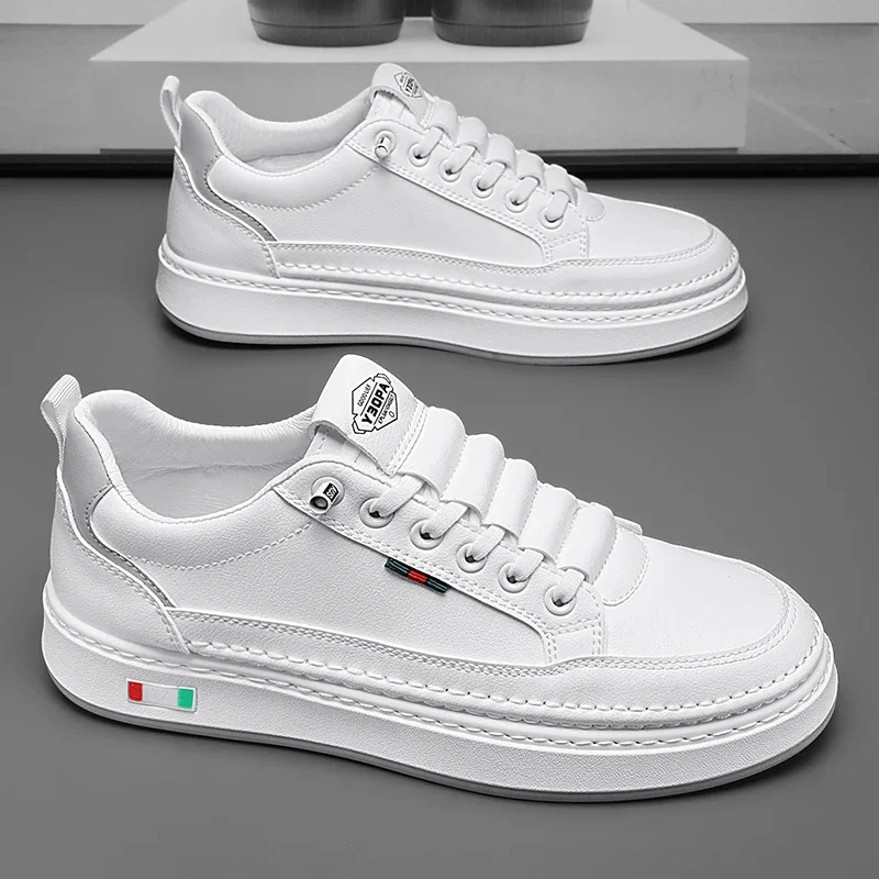 

Pop 2025 Spring And Autumn Burst Trend New Four Seasons High Quality Fashion Casual Small White Shoes
