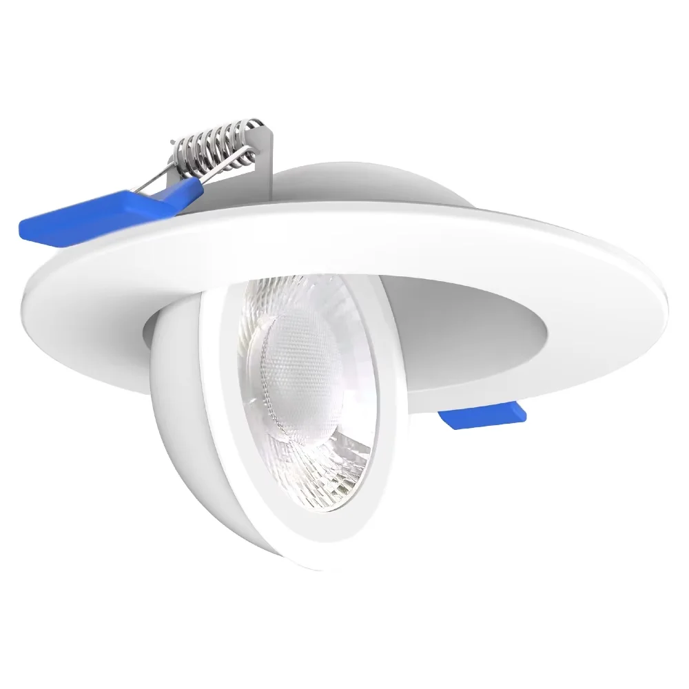 Ecolux 4 Inch 10W CE ETL SAA Gimbal Recessed LED Pot Lights Home Office Embedded Adjustable Anti Glare COB LED Downlight