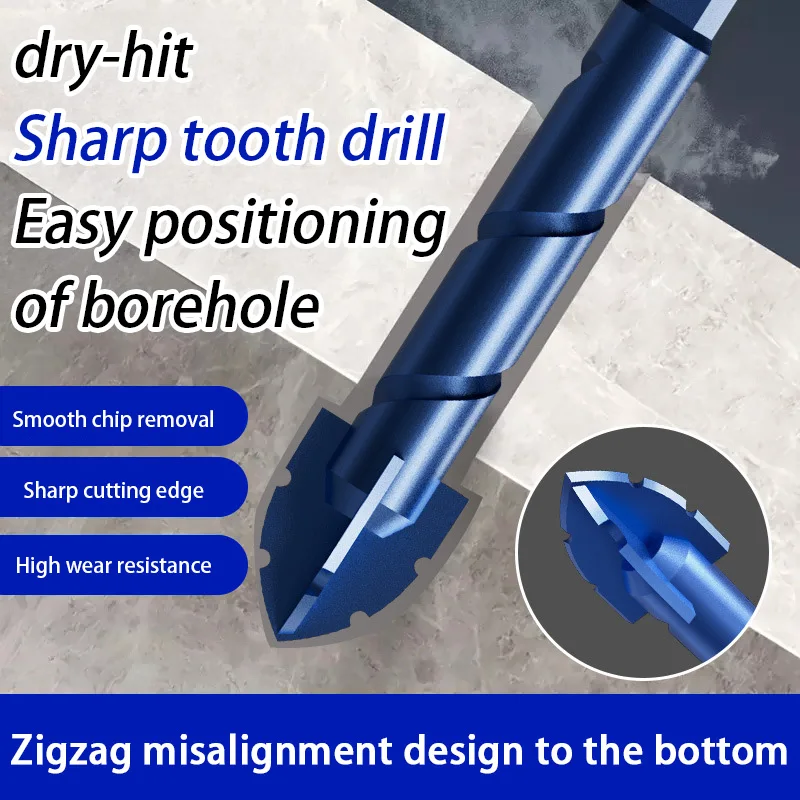 6/8/10/12/14mm Elevata Durezza Trapano Eccentrico Foratura di Precisione Piastrelle di Vetro Punzonatura Ceramica Lastra di Roccia Punta da trapano Taglio Offset
